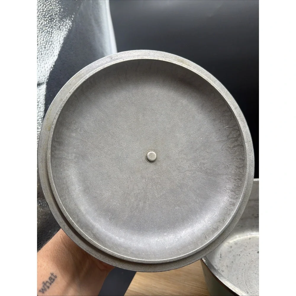 VTG Club Aluminum Turquoise Teal Aqua blue Sauce Pan With Lid 7